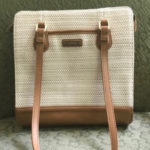 Liz Claiborne Cream Tweed Purse